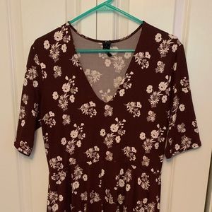 Burgundy Agnes & Dora Austen Maxi Dress
